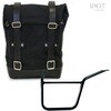 Unitgarage / ユニットガレージ Side Pannier Canvas + Left Subframe Pan America 1250， Black/Black | U001+3304SX-Black-Black