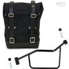 Unitgarage / ユニットガレージ Side Pannier Canvas + Left Subframe R 1200 R LC， Black/Black | U001+2101SX-Black-Black