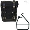 Unitgarage / ユニットガレージ Side Pannier Canvas + Left Subframe Sportster S 1250， Black/Black | U001+3320SX-Black-Black