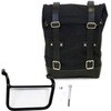 Unit Garage SIDE PANNIER CANVAS + LEFT SUBFRAME TRIUMPH SCRAMBLER 1200 XC_XE， Black-Black | U001-1019SX-Black-Black
