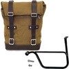 Unit Garage SIDE PANNIER CANVAS + LEFT SUBFRAME TRIUMPH SPEED TWIN， Beige-Brown | U001-1020SX-Beige-Brown