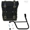 Unitgarage / ユニットガレージ Side Pannier Canvas + Left Subframe Triumph Street 900 Series (2017 until now)， Black/Black | U001+1013SX_Black-Black