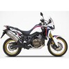 ステンレススチール レーシング スリップオン + カーボンエンドキャップ HONDA アフリカツイン (2016-2019) ZARD (ザード)