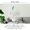 YLT-AG30E(W) 扇風機 左右首振り 風量3段階 押しボタン 切りタイマー 静音 YAMAZEN(山善) 65022309