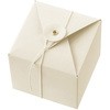 無地玉紐付ギフトBOX/オフホワイト(10枚) HEADS(ヘッズ)