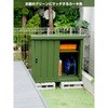 DSSB-098(BR) スチール収納庫 物置き 幅92 奥行49 高さ83 YAMAZEN(山善) 75352489