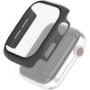 アップルウォッチ Apple Watch ケース フルカバー SE 6 5 4 (44mm) ガラス ポリカーボネート ブラック エレコム