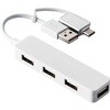 U2H-CA4003BWH USB�n�u USB2.0 USB-A�R�l�N�^ Type-C �ϊ��A�_�v�^�[�t USB-A�|�[�g�~4 �o�X�p���[ �X�e�B�b�N�^�C�v �G���R�� 65133384