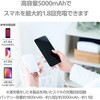 DE-C45-5000BU モバイルバッテリー 5000mAh 軽量 小型 最大15W 入出力(Type-C×1) 出力(USB-A×1) C-Aケーブル付属 エレコム 65133436