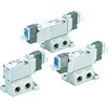 SYJ5140-5D-01-Q SYJ5000 Series 5ポートソレノイドバルブ 弾性体シール ベース配管形 バルブ単体 SMC 65165085
