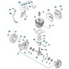 578934501 ゼノア エンジン刈払機 BCZ275-DC 部品 ショートブロック ゼノア 65180135