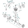 576402701 ゼノア エンジン刈払機 BCZ275A-GW-DC 部品 ショートブロック ゼノア 65180860