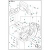 ゼノア エンジンチェーンソー GZ381 部品 クランクケース ゼノア
