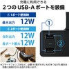 ECT-3015BK 電源タップ 延長コード クリップ式 3個口 USB付 (コンセント×3 USB A×2) 雷ガード ほこり防止シャッター エレコム 65309477