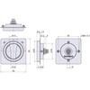 PH-271-EC ECプレート付丸型平面ハンドル ジョー・プリンス竹下 65399313