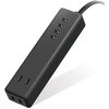電源タップ 延長コード AC×2個口 USBA×4ポート 1.5m ほこりシャッター付 USBタップ エレコム