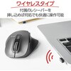 M-XGM10DBSV/EC ワイヤレスマウス 無線 2.4GHz USB 5ボタン ブルーLED 握りやすい 手になじむ 進む・戻るボタン EX-G エレコム 65407214