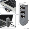 U2H-TZ325BGY/EC USBハブ USB2.0 3ポート バスパワー 直挿し 回転コネクタ ケーブルなし 省スペース スイングコネクタ コンパクト エレコム 65407388