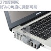 U2H-TZ325BGY/EC USBハブ USB2.0 3ポート バスパワー 直挿し 回転コネクタ ケーブルなし 省スペース スイングコネクタ コンパクト エレコム 65407388