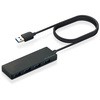 USBハブ USB3.0 4ポート バスパワー ケーブル長60cm MacBook Surface Chromebook他ノートPC対応 ブラック エレコム