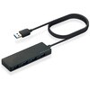 U3H-FC03BBK USB�n�u USB3.0 4�|�[�g �o�X�p���[ �P�[�u����60cm MacBook Surface Chromebook���m�[�gPC�Ή� �u���b�N �G���R�� 65407397