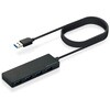 U3H-FC04BBK USB�n�u USB3.0 4�|�[�g �o�X�p���[ �P�[�u����1.5m MacBook Surface Chromebook���m�[�gPC�Ή� �u���b�N �G���R�� 65407406