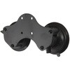 ダブルサクションベース 吸盤径83.8mm ボール無 ラムマウント