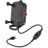 防水ワイヤレス充電Xグリップ テザー付(最大15W出力) 1インチボール ラムマウント
