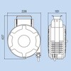 EA124BK-16 エアーホースリール(自動巻取/難燃性) EA124BKシリーズ エスコ 65655627