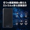 EC-C03BK モバイルバッテリー PD準拠 20W出力 10000mAh タイプC×1ポート USB-A×1ポート 高速充電 薄型 ラウンド エレコム 65686234