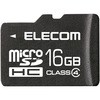 マイクロSDカード microSDHC Class4 SD変換アダプタ付 スマホ 写真 動画 メモリーカード エレコム