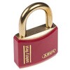 Abus 安全用南京錠 パドロック 真鍮 赤 ABUS