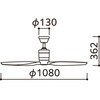 WF031 DC MOTOR FAN シーリングファン 4枚羽根タイプ パイプ吊りタイプ 器具本体 ODELIC(オーデリック) 66065819