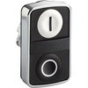 ZB4BA7121 押ボタンヘッド Harmony XB4 モーメンタリ 黒 白 シュナイダーエレクトリック 66077517