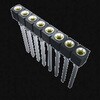 基板接続用ソケット 11 極 2.54mm 1 列 スルーホール 1袋 2個入 SAMTEC