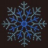 8800-8382 冬装飾 クリスマス イルミネーション LED(SMD)モチーフライト スノーフレーク 幅40cm ストア・エキスプレス 66291535