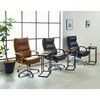 280427 レザーポケットコイルチェア固定脚 ハイタイプ 関家具 66293283