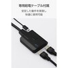 VSP-HD4K120EBK HDMI 分配器 1入力2出力 スプリッター 4K対応 金メッキ端子 USB給電ケーブル付属 エレコム 66294981