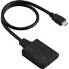 VSP-HD4K120EBK HDMI 分配器 1入力2出力 スプリッター 4K対応 金メッキ端子 USB給電ケーブル付属 エレコム 66294981