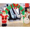 冬装飾 クリスマスデコレーション 特大エアブローアーチ クリスマス ストア・エキスプレス