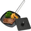 蓋付きグリルパン 15cm 波形 軽量 オーブン キャンプ アウトドア BBQ ランテル・メディエール
