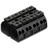 中継用端子台 0.5 → 4mm2 黒 1袋 10個入 ワゴジャパン