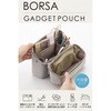 BMA-QTGPSGY ガジェットポーチ 大容量 自立型 取っ手付き 出張 撥水 キルティング デスクオーガナイザー 収納ケース エレコム 66521851