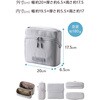BMA-QTGPSGY ガジェットポーチ 大容量 自立型 取っ手付き 出張 撥水 キルティング デスクオーガナイザー 収納ケース エレコム 66521851