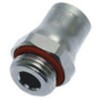 エア継手 コネクタA：M6 コネクタB：プッシュイン4 mm チューブねじ込み 1袋 10個入 Legris(レグリ)