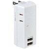 タップ(USBポートx2個、コンセント2個)AC100V/14A EA940CDシリーズ エスコ