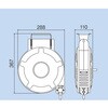 EA124BK-41 エアーホースリール(自動巻取) EA124BKシリーズ エスコ 66712426