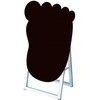 ポップルスタンド看板シルエット 45×60片面ブラック 足形 常磐精工