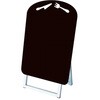 ポップルスタンド看板シルエット 45×60片面ブラック ナイフフォーク形 常磐精工