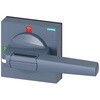 ロータリハンドル 3KD サイズ 4 3KF サイズ 4用 グレー 100mm Sentron 8UD SIEMENS